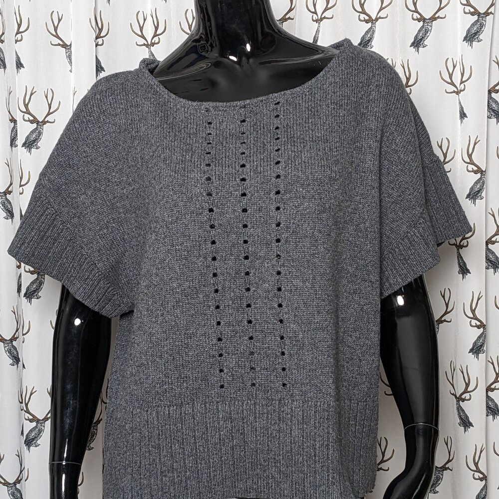 Modified Gray Merino Wool Smartwool Dolman Sweater